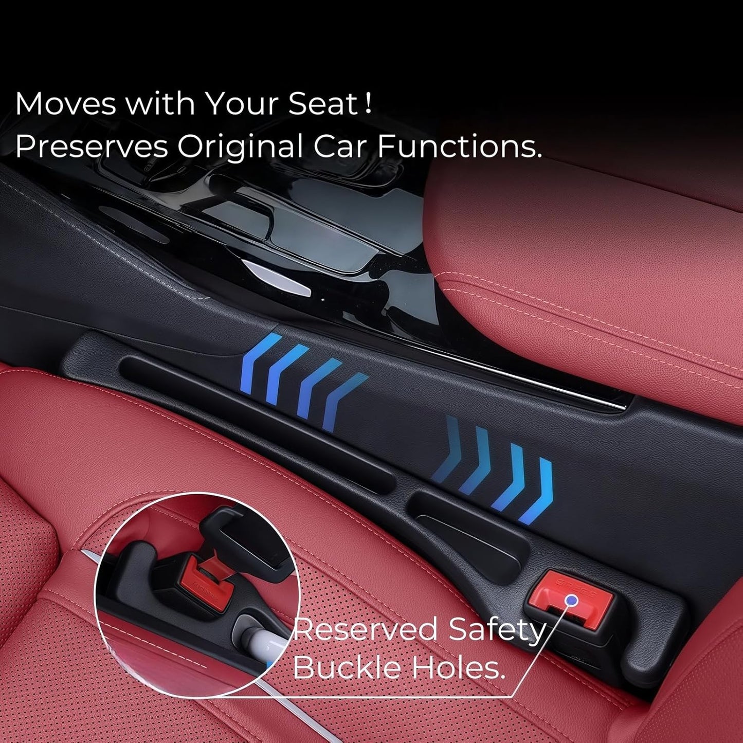 Car Seat Gap Organizer with Phone Holder (2-Pack)