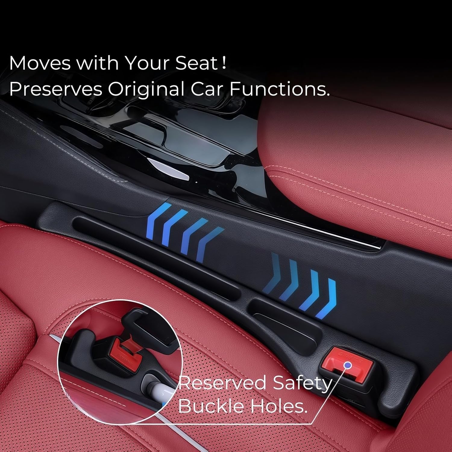 Car Seat Gap Organizer with Phone Holder (2-Pack)