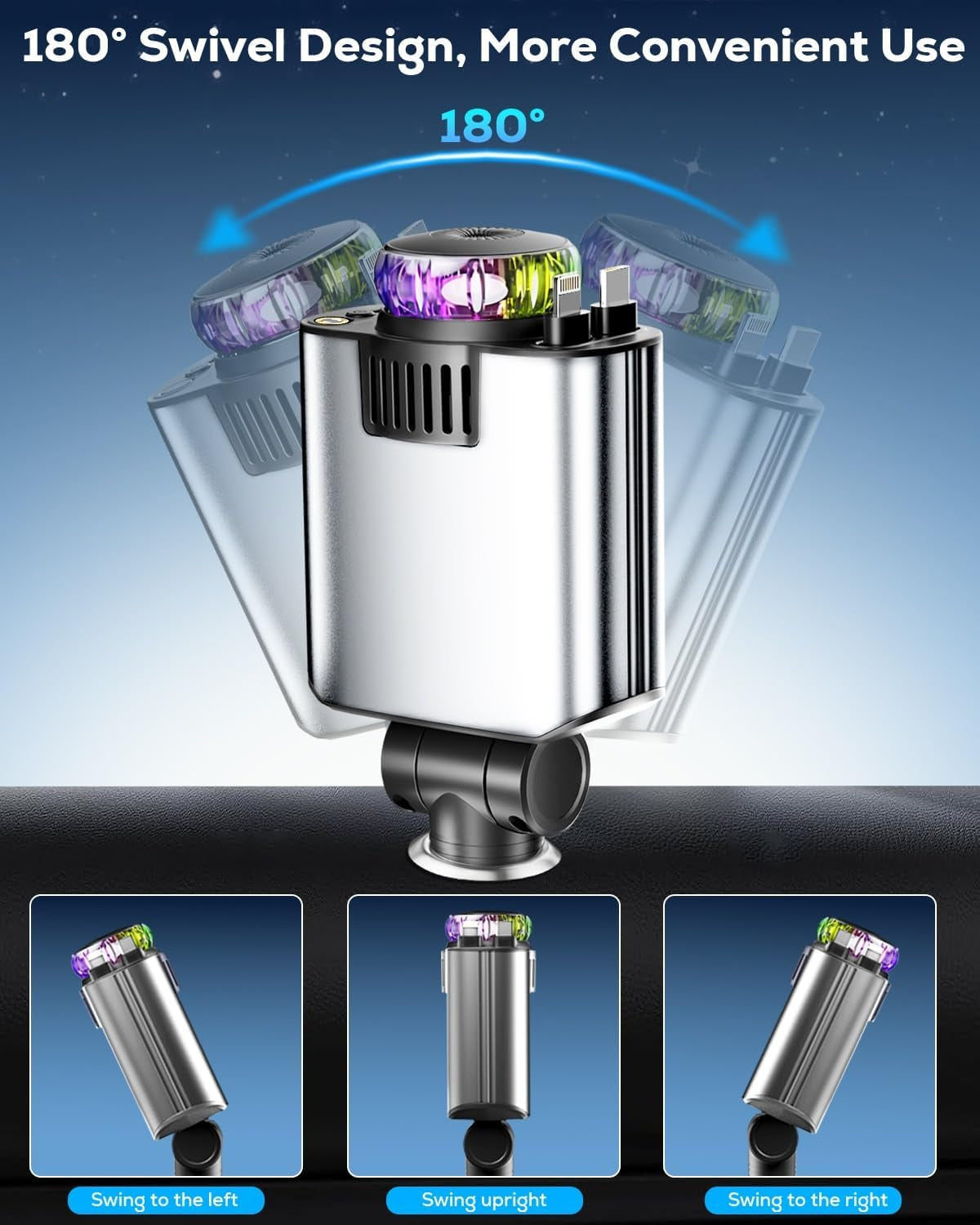 5-in-1 USB-C Car Charger with Aromatherapy