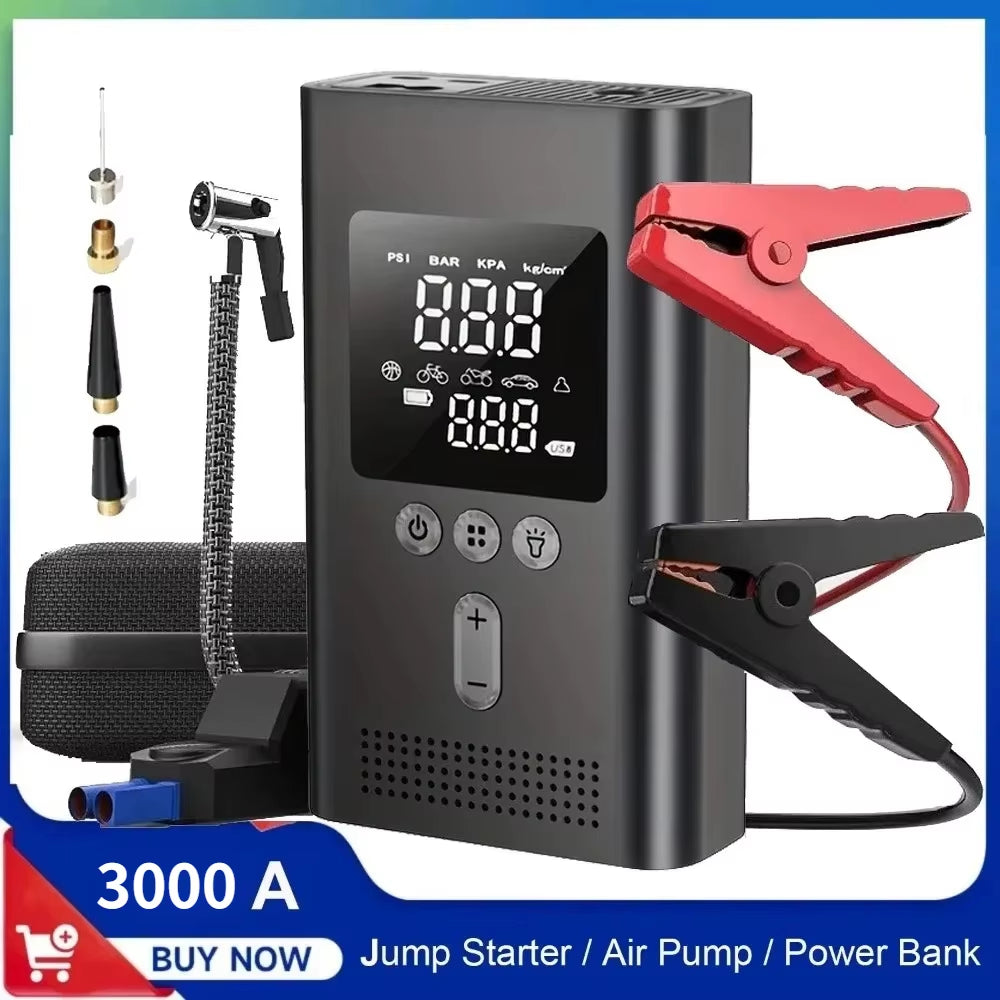 Car Jump Starter with Air Pump