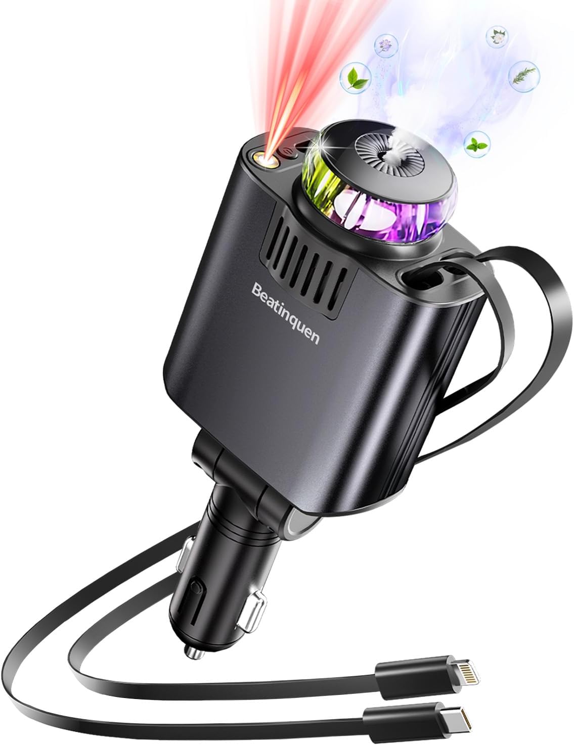5-in-1 USB-C Car Charger with Aromatherapy