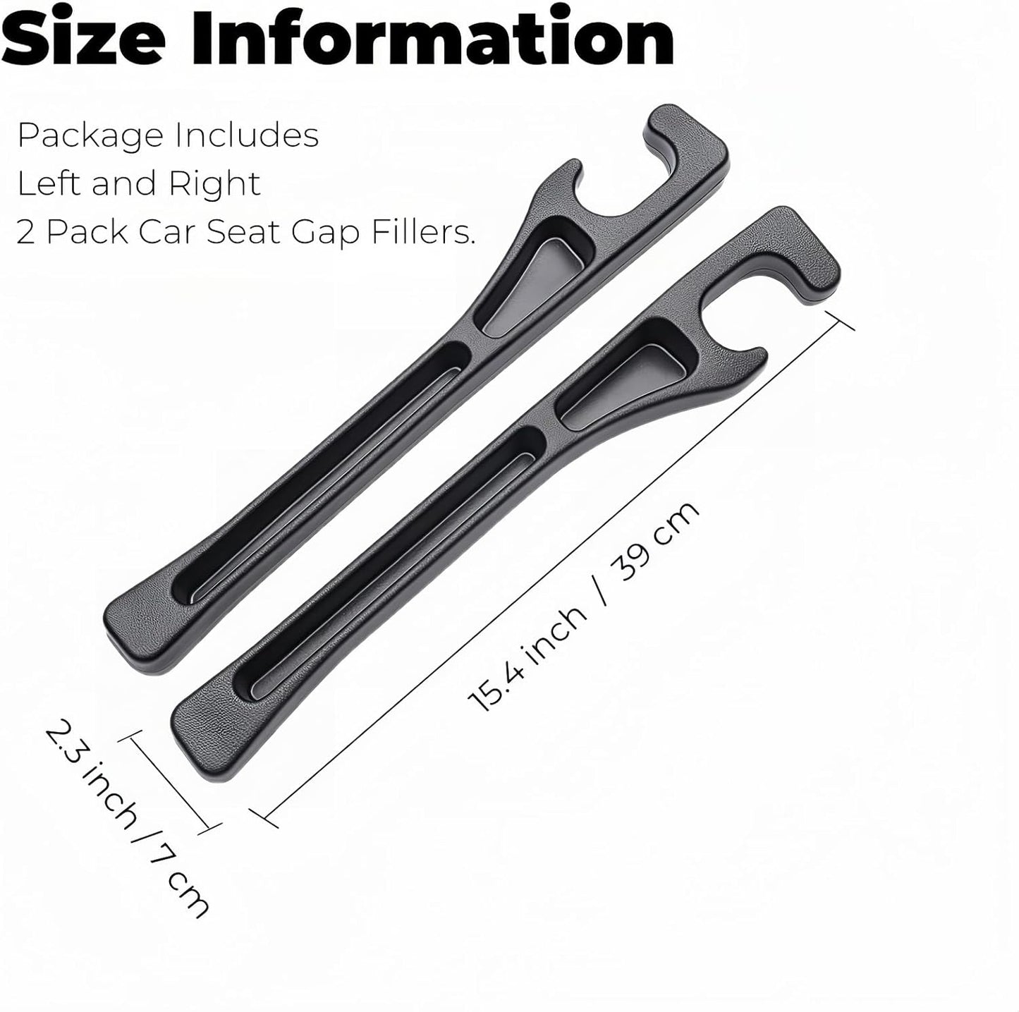 Car Seat Gap Organizer with Phone Holder (2-Pack)
