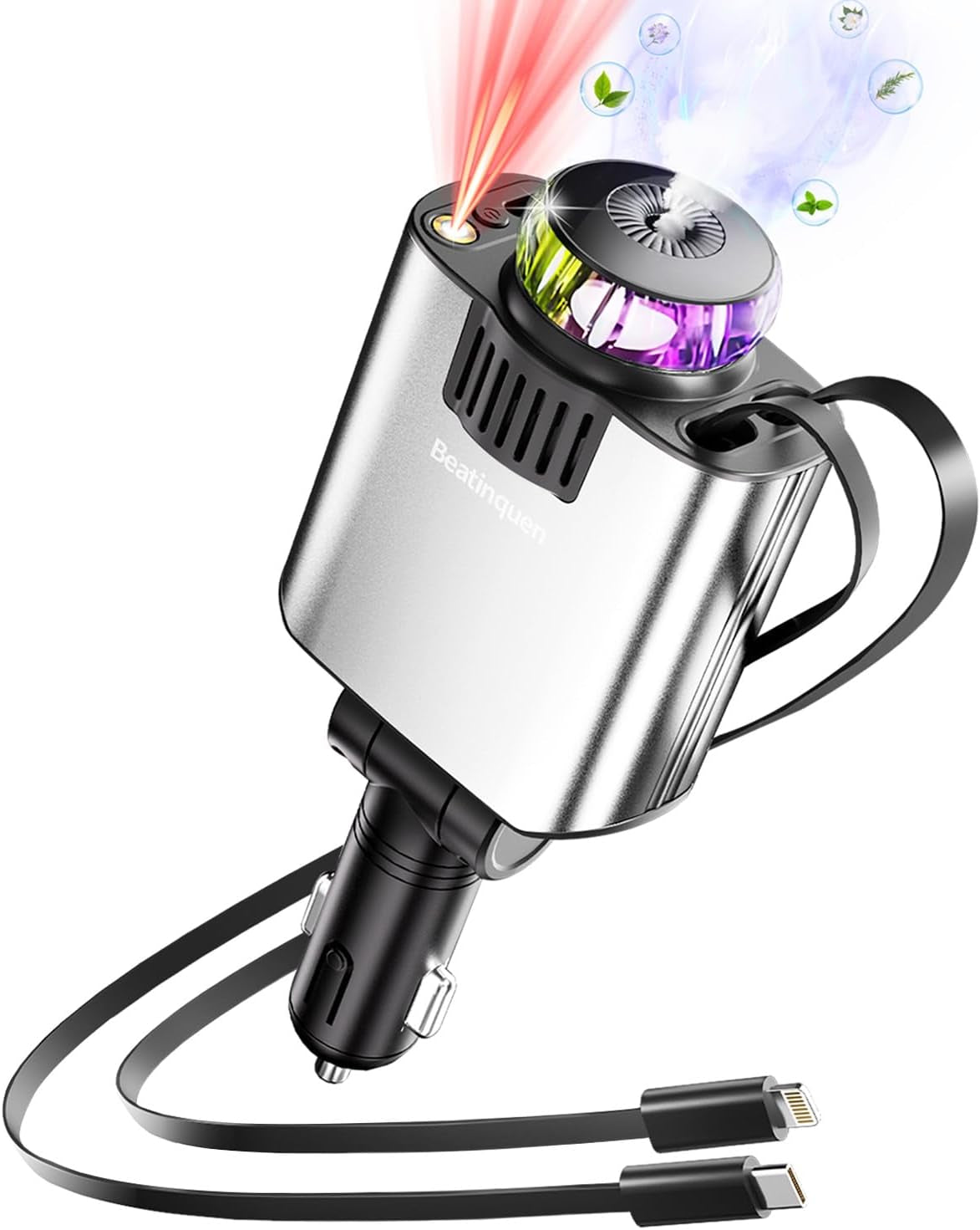 5-in-1 USB-C Car Charger with Aromatherapy